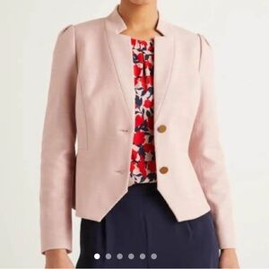 Boden size 2 light Pink Blazer crop